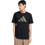 Adidas Men's Camo Three Bar Logo Graphic T-shirt black fekete póló KT1686