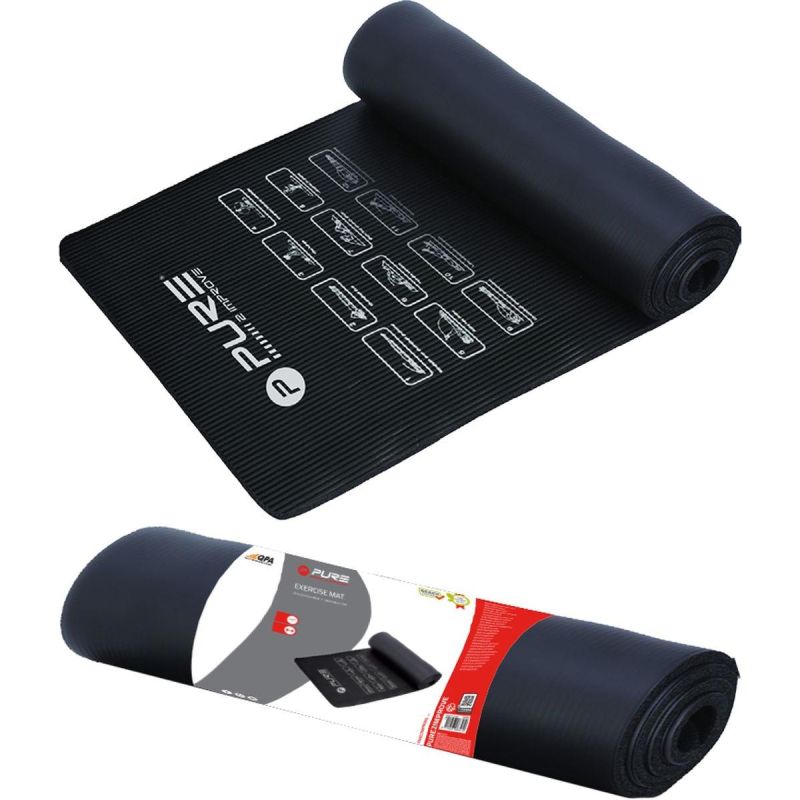Pure 2 Improve NBR EXERCISE MAT BLACK PURE 2 IMPORVE fekete mats, training equipment