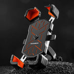 Rockbros HW-117 Handlebar Clamp Phone Holder - Black and Orange czarny || pomarańczowy phones and accessories