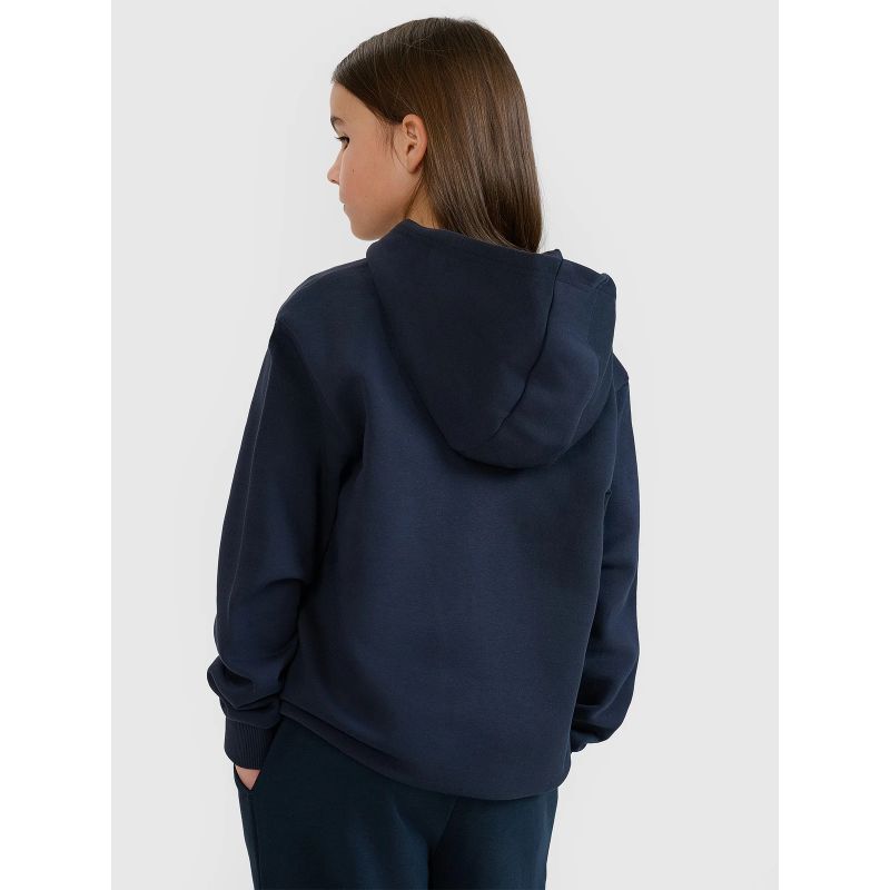 4F Girls’ Zip-Up Hoodie gyerek kapucnis pulóver 4FJWMM00TSWSF1861-31S