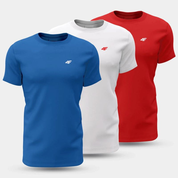 4f Men's T-shirt (SET OF 3 T-SHIRTS) 4FWSS25TTSHM3097-90S General