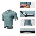 Rockbros 15120014016 ROAD TO SKY men's cycling jersey short sleeve S - gray-blue s \ niebieski póló