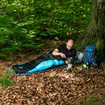 NILS CAMP NC2012 Sleeping Black and Blue kék hátizsák