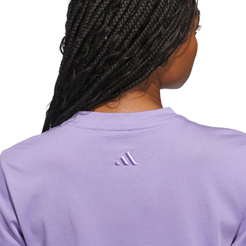 Adidas Cursive Women's T-Shirt Light Purple 2xs póló