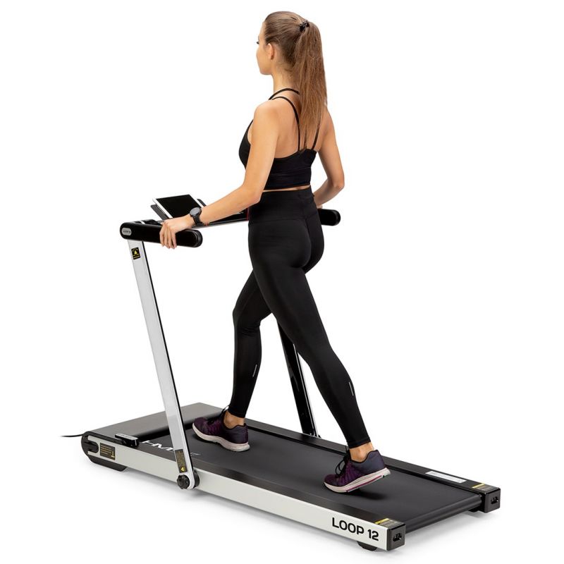HMS MULTI Electric Treadmill with Desk 1-12 km/h, Gray szürke edzőfelszerelés 17-19-126