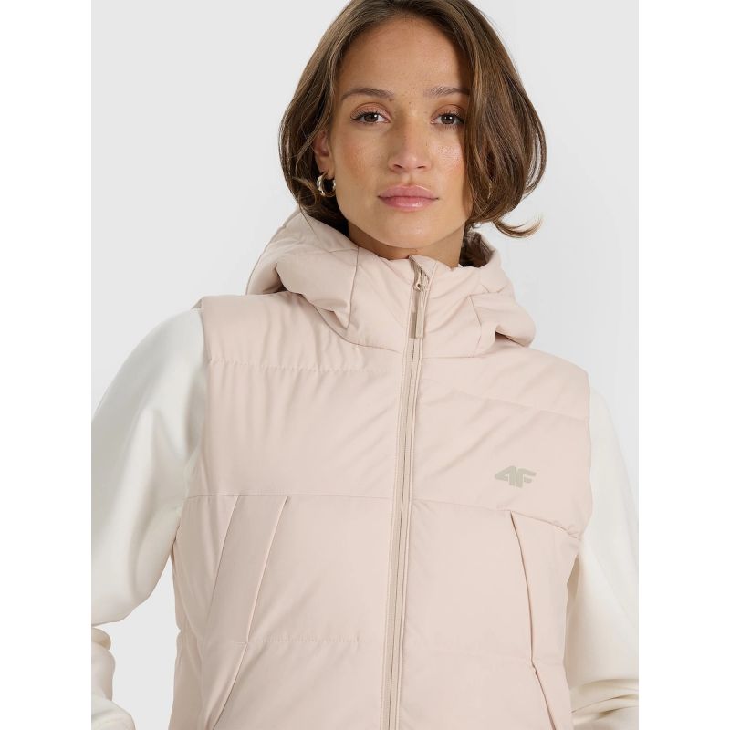 Women's down vest with synthetic filling 4F 4FRAW25TVJAF327-83S kabát