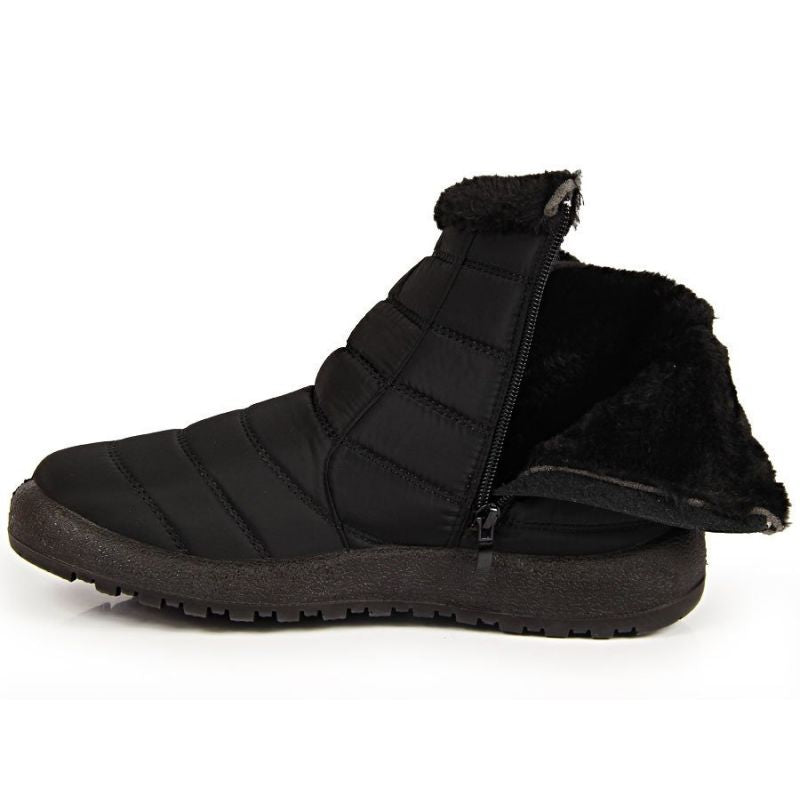 Inny NEWS W EVE181A waterproof zipper snow boots black Túracipő