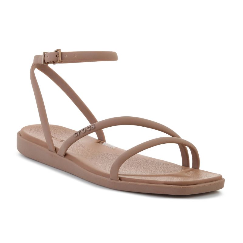 Crocs Miami Ankle Strap Sandal In Milk Chocolate
