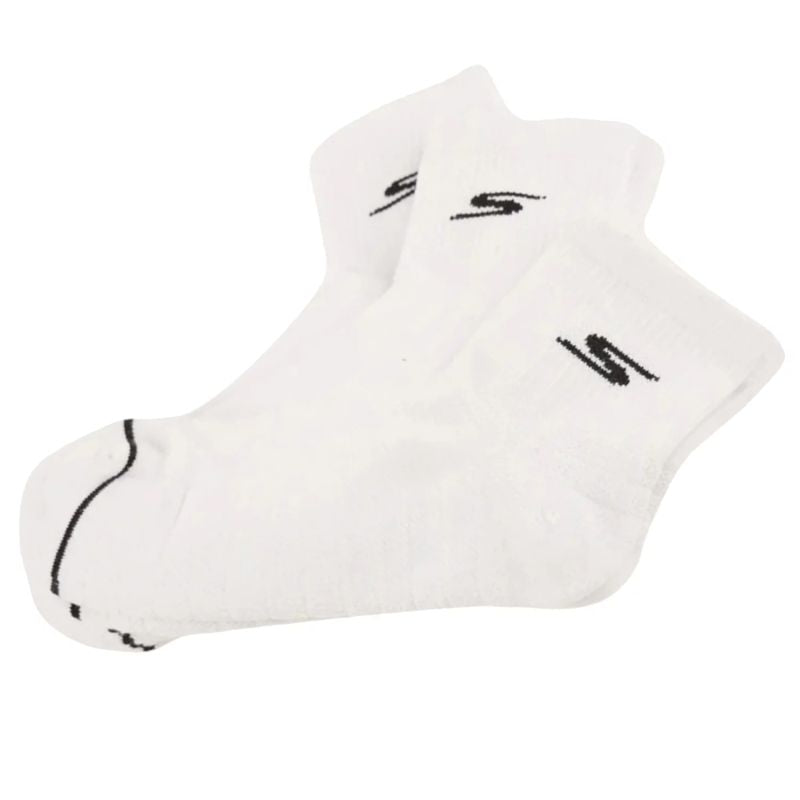 Skechers 3pk Mens Qtr Prem Basic Socks fehér zokni