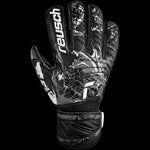 Reusch Attrakt Resist Junior children's goalkeeper gloves black (53/72/615/7700) General