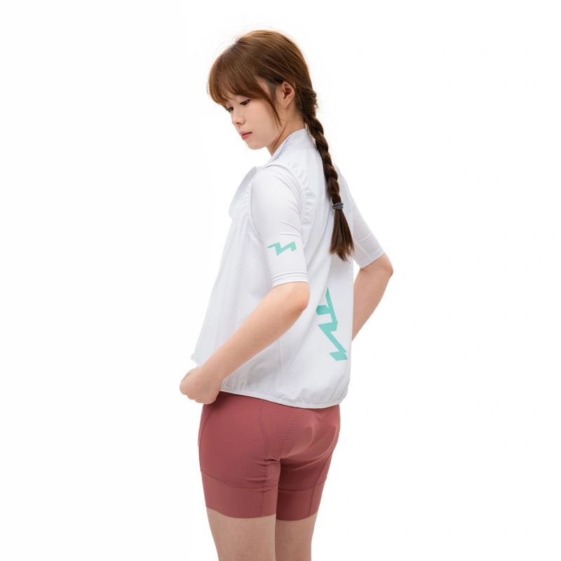 Rockbros MJ008 TVI Women's Cycling Vest Windproof M - White m \ biały mellény 15110022003-211699