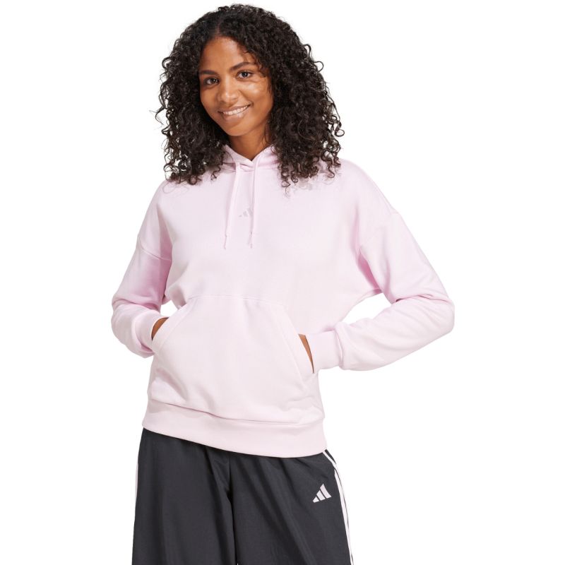 adidas Women's Essentials Small Logo Feel Cozy Hoodie Pink JN1856 General