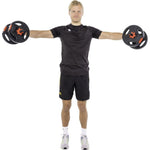 Pure 2 Improve Foldable Composite Bar Bell 40kg dumbbell, strength training equipment, training equipment