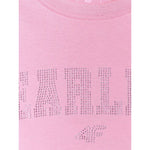 4F Girls' loose T-shirt with print 158/164 póló