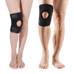 Rockbros sports protector for patella and knee joint, size - black fekete protectors and knee pads