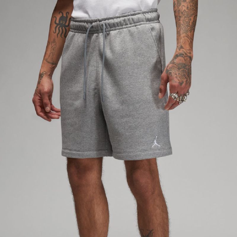 Nike Men's Air Jordan Essentials Fleece Carbon Heather Basketball - short