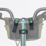 Rockbros W020 Dual-Purpose Front Bag, Bike/Shoulder - Green zöld táska