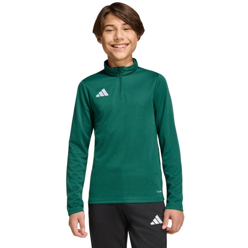 adidas Entrada 26 Training Top green kids sweatshirt KE9825 104cm kapucnis pulóver