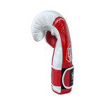 MASTERS FIGHT EQUIPMENT RPU-FOLK Boxing Gloves 12 oz White-Red piros kesztyű 013505-12