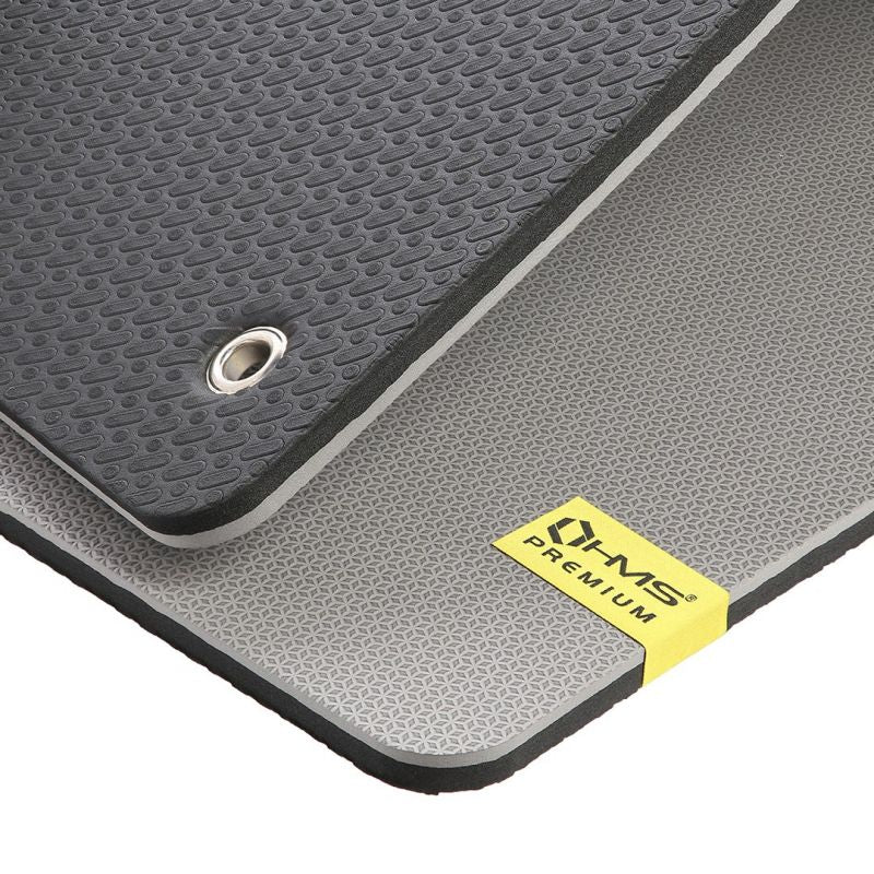 HMS Premium MFK07 gray club fitness mat with holes szürke póló 17-44-261