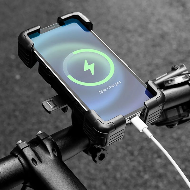 Rockbros HW-117 Handlebar Clamp Phone Holder - Black and Gray czarny || szary phones and accessories
