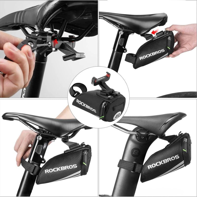 Rockbros C28 bicycle under the saddle - black fekete táska