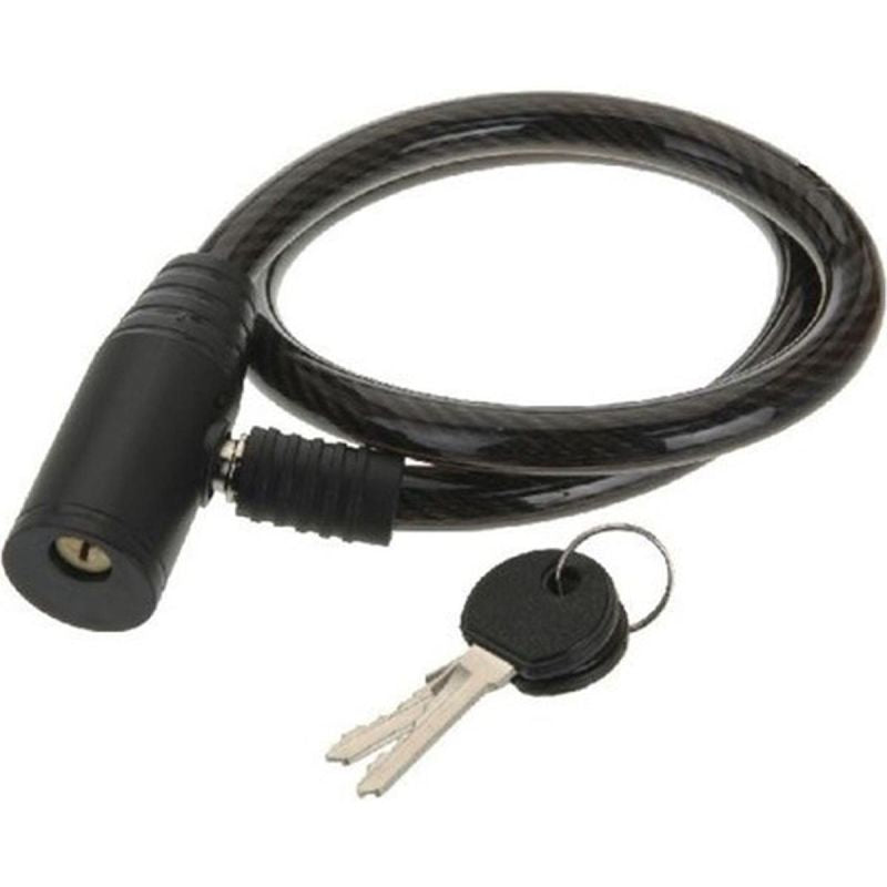 XQMAX SPIRAL BIKE LOCK WITH KEY 0. BLACK fekete pénztárca GSP-679636