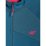 Women's slim trekking sweatshirt without hood 4F
