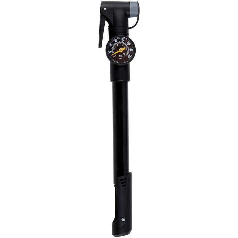 Dunlop MINI BICYCLE PUMP WITH MANOMETER 120 psi (8 bar) BLACK fekete pumpa GSP-434285