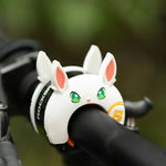 Rockbros 34001100 Children's Bicycle Bell Rabbit Motif - White