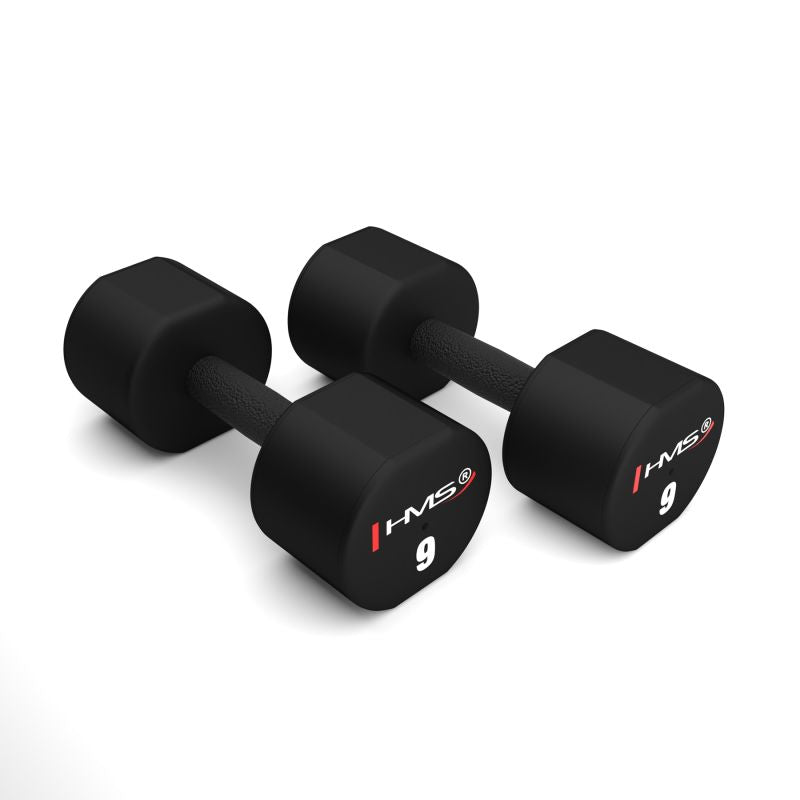 HMS HPT09 2 x 9 KG POLYURETHANE TPU Dumbbells papucs 17-66-218