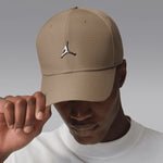 AIR Jordan Rise Structured Metal Jumpman Khaki Cap - m/l hats, caps