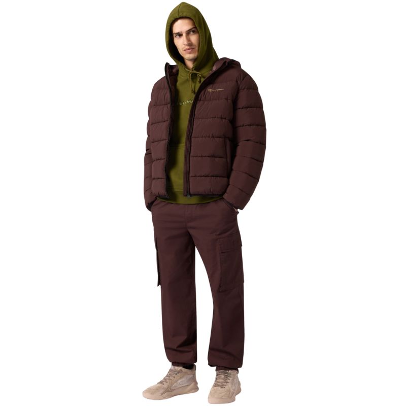 Champion Hooded Sweatshirt Men's 220271 GS585 oliva kapucnis pulóver