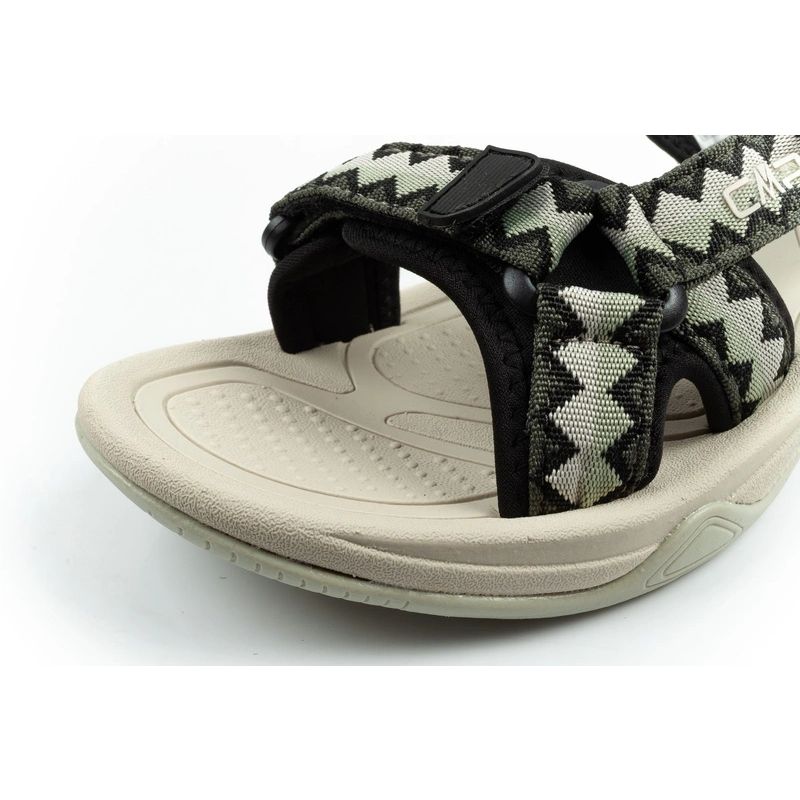 CMP Hamal women's sandals with Velcro fastening and trekking sole, green