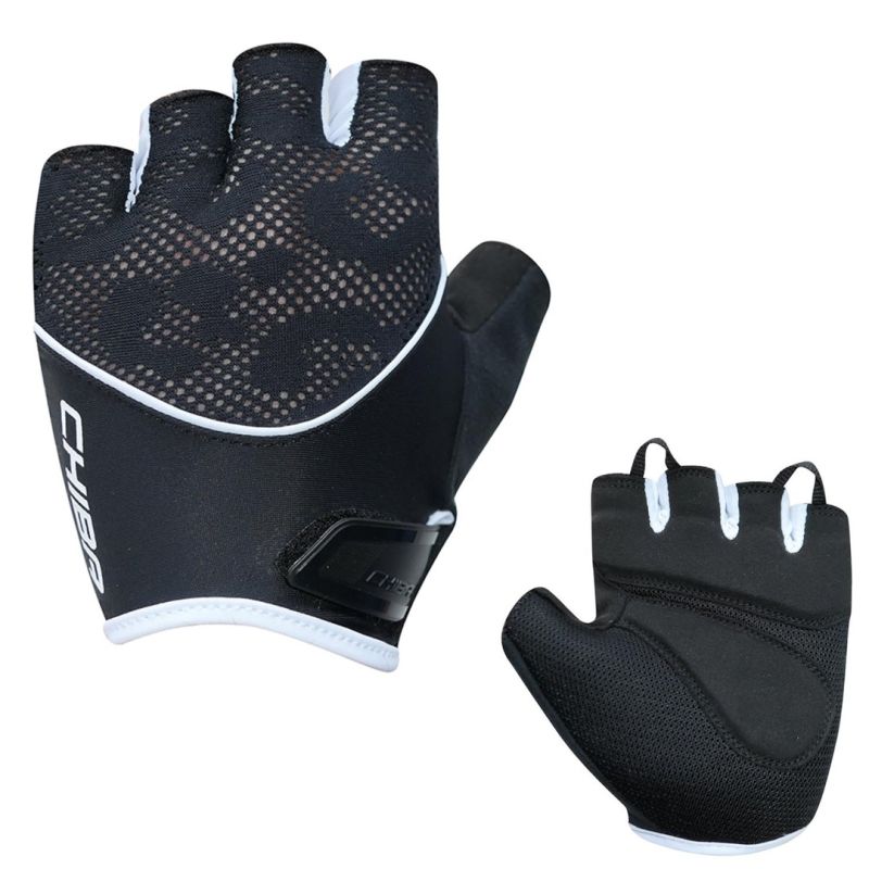 CHIBA LADY GEL gloves Black and white fehér kesztyű