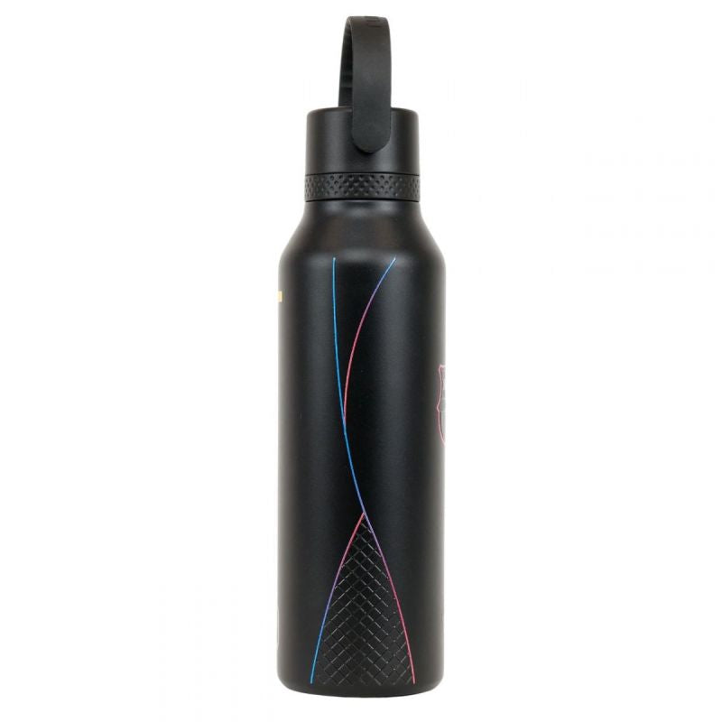 FC Barcelona Runbott thermal bottle 600ml czarny futball labda