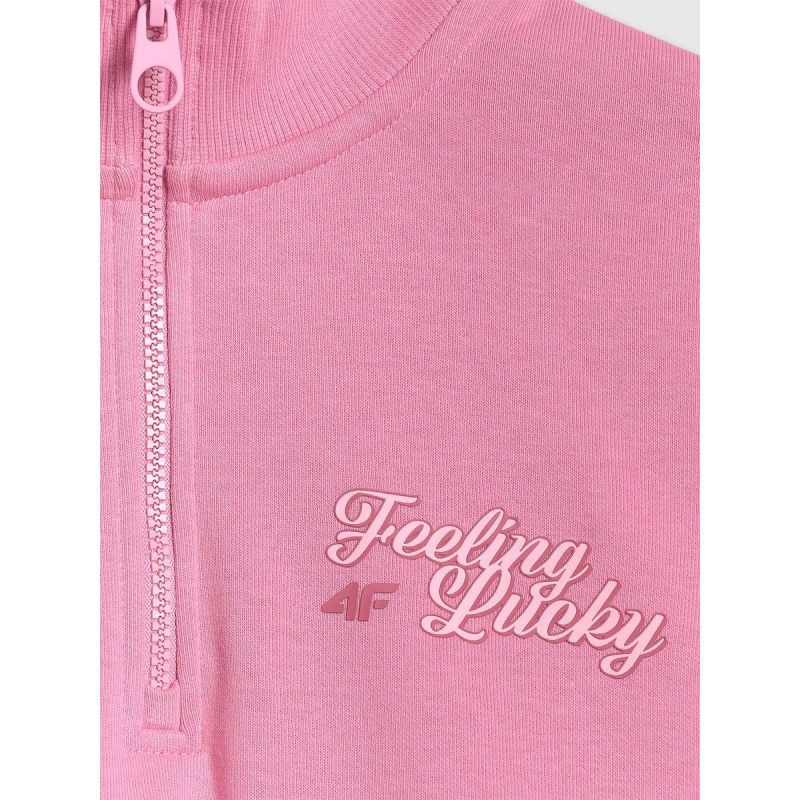 4F Regular sweatshirt without hood for girls kapucnis pulóver 4FJRSS26TSWSF2625-54S