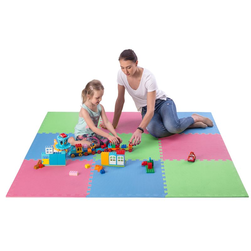 One Fitness Multipack MP10 puzzle mat green-blue-red 9 pieces 10 mm piros edzőfelszerelés 17-63-082