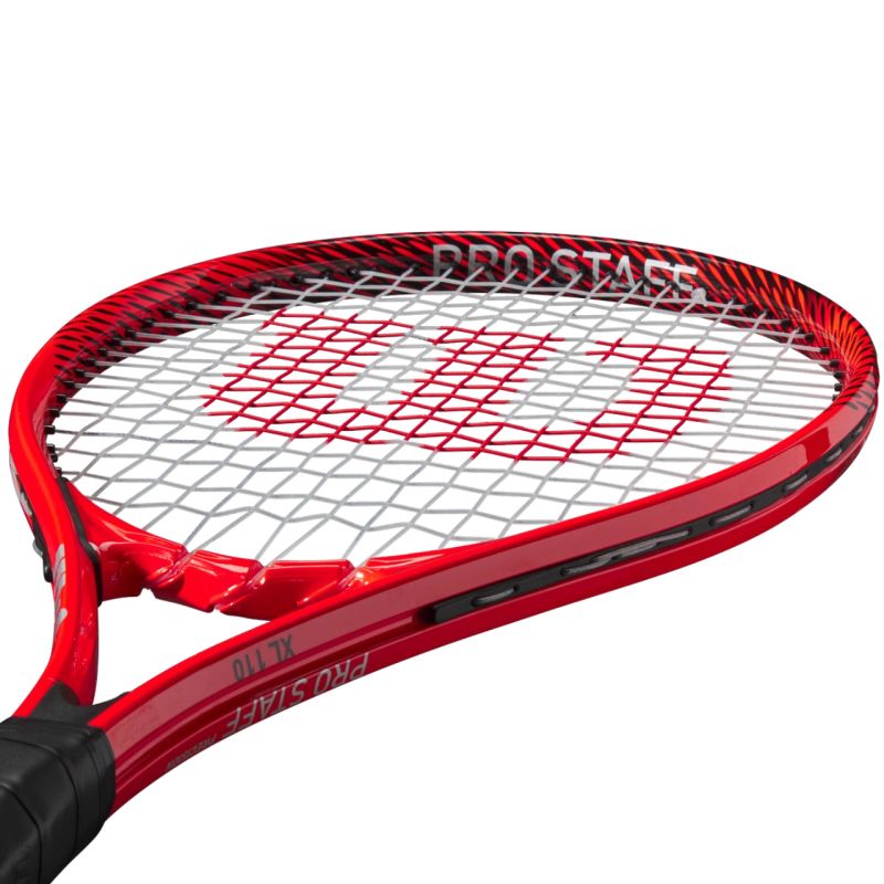 Wilson Pro Staff Precision XL 110 TNS RKT 2 4 1/4 tennis racket red and black