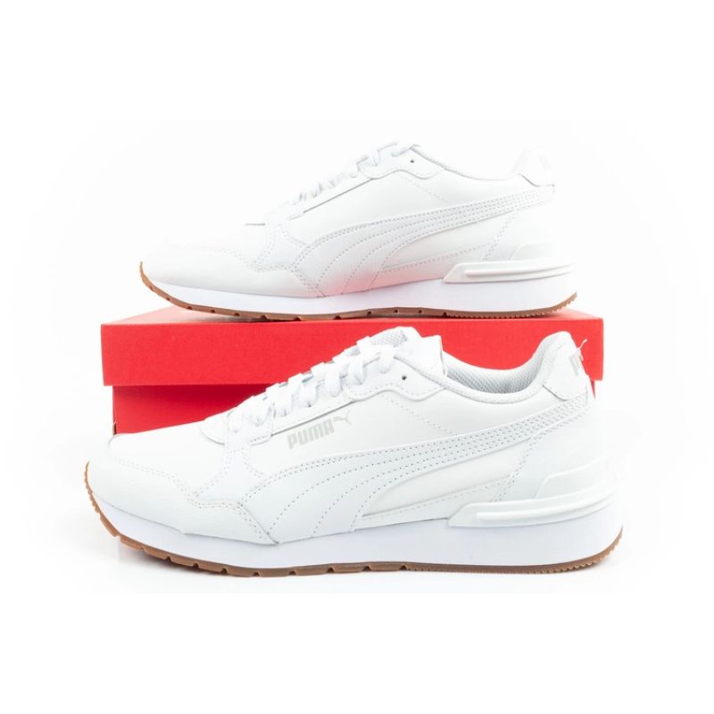 Puma ST Runner v4 sports shoes sneakers men's white leather fashionable Cipő