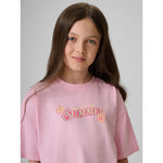 4F Girls' boxy T-shirt with print 158/164 póló 4FJRAW26TTSHF4324-056S