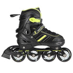 Nils Extreme Nh18191 2in1 Roller Skates Black-Lime Size M (34-38) With Replaceable Hockey Blade