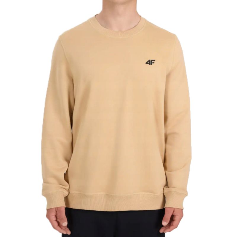 4F Men's sweatshirt M2134 beige 83S bézs póló 4FWSS26TSWSM213483S