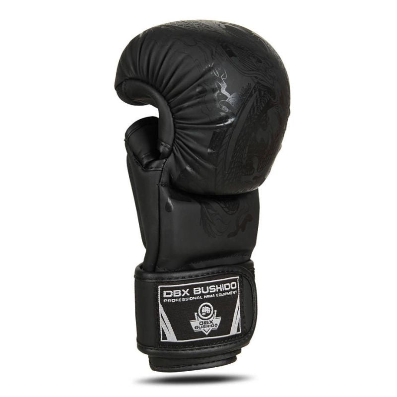DBX Bushido MMA Sparring Gloves - Black Dragon - Valor Series fekete kesztyű
