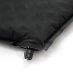 Meteor self-inflating mat, corrugated, black, fekete mats, training equipment, tourist equipment