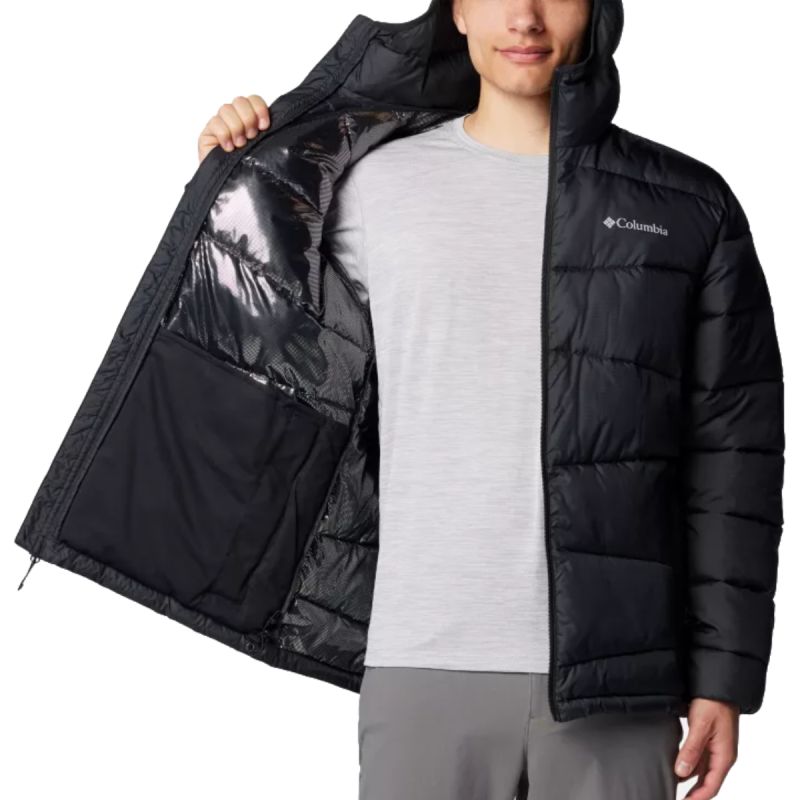 Men's Black Columbia Fivemile Butte II Hooded - WX6004-010 fekete kabát