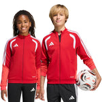 adidas Tiro 26 Competition Training kids' sweatshirt KA7710 piros kapucnis pulóver