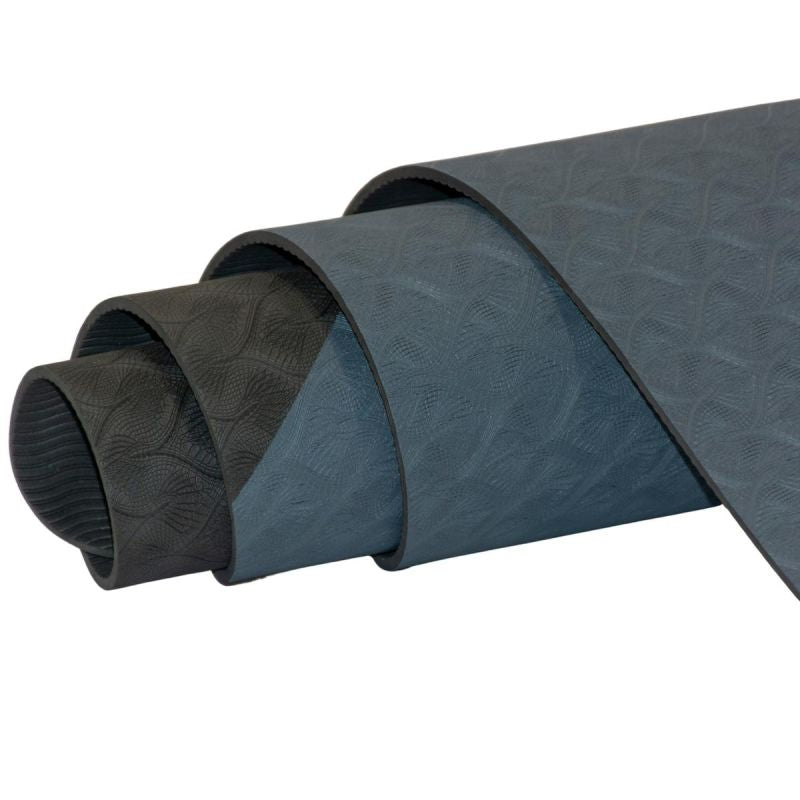 Enero Fit Anti-Slip Tpe Yoga And Fitness Mat, Gray-Black fekete mats, training equipment