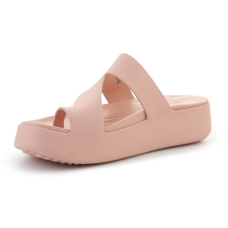 Crocs Getaway Platform Toe Loop In Pink Caramel