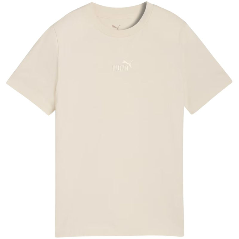 Puma ESS Small No. 1 Logo Centered Tee for Kids Beige 692975